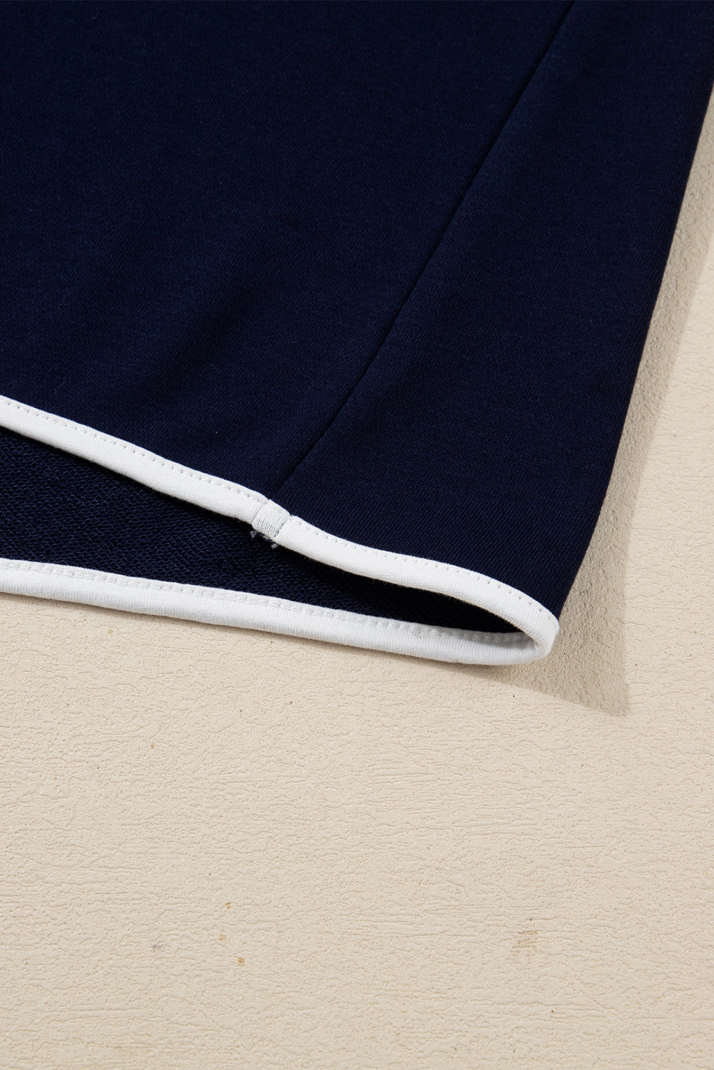 Bluing Striped Varsity Set Long Sleeve Pullover and Shorts Dear-Lover Dropshipping